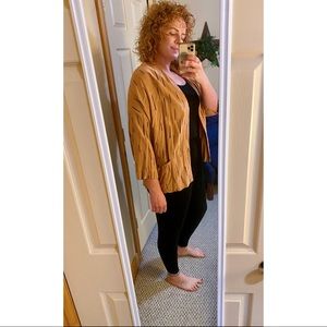 Grade & Gather Short Linen Cardigan - M/L